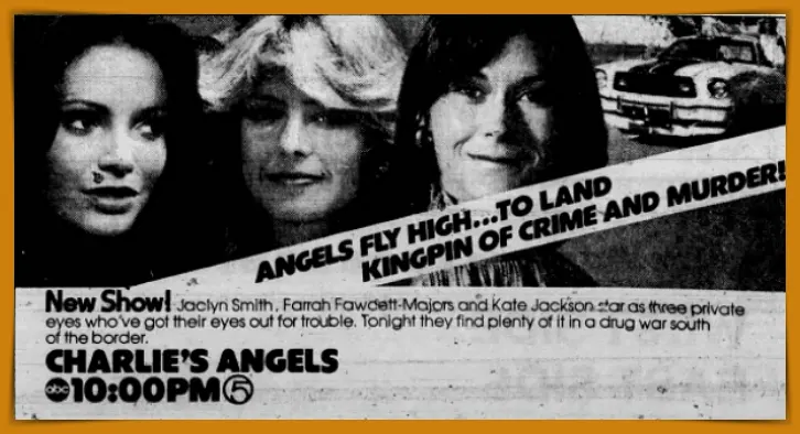 The Dust Mop vs. The Machine: The Charlie’s Angels Season 1 Guide 5 1976 Charlie's Angels newspaper promo - Pop the Channel