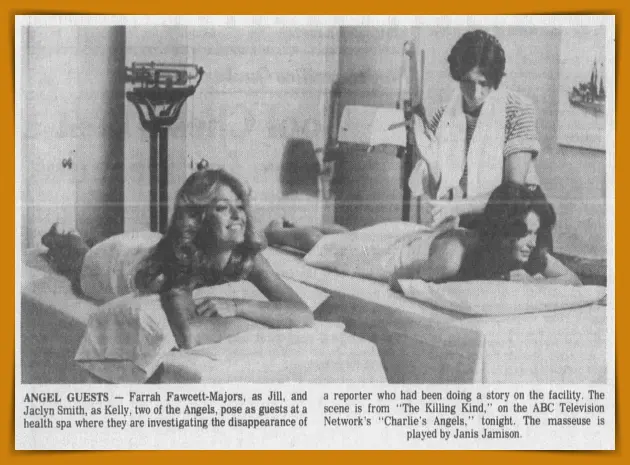 The Dust Mop vs. The Machine: The Charlie’s Angels Season 1 Guide 15 1976 Charlie's Angels newspaper promo featuring Farrah Fawcett-Majors and Jaclyn Smith - Pop the Channel