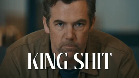 Last Seen S1E3: "The Lie" Review featured image with Patrick Brammall as Ian with "King Shit" as the text overlay on Pop the Channel