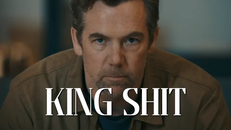 Last Seen S1E3: "The Lie" Review featured image with Patrick Brammall as Ian with "King Shit" as the text overlay on Pop the Channel