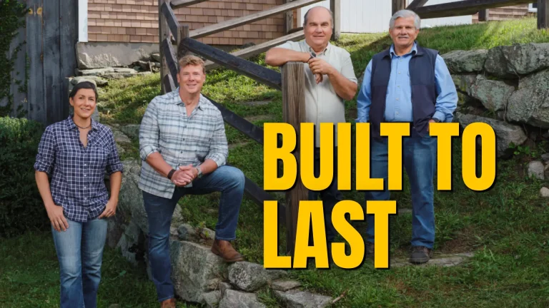 Ask This Old House Turns 25 — and Somehow Ends Up With an AI Handyman Close up shot of Ask This Old House team members on Pop the Channel with the text overlay: "Built to Last"