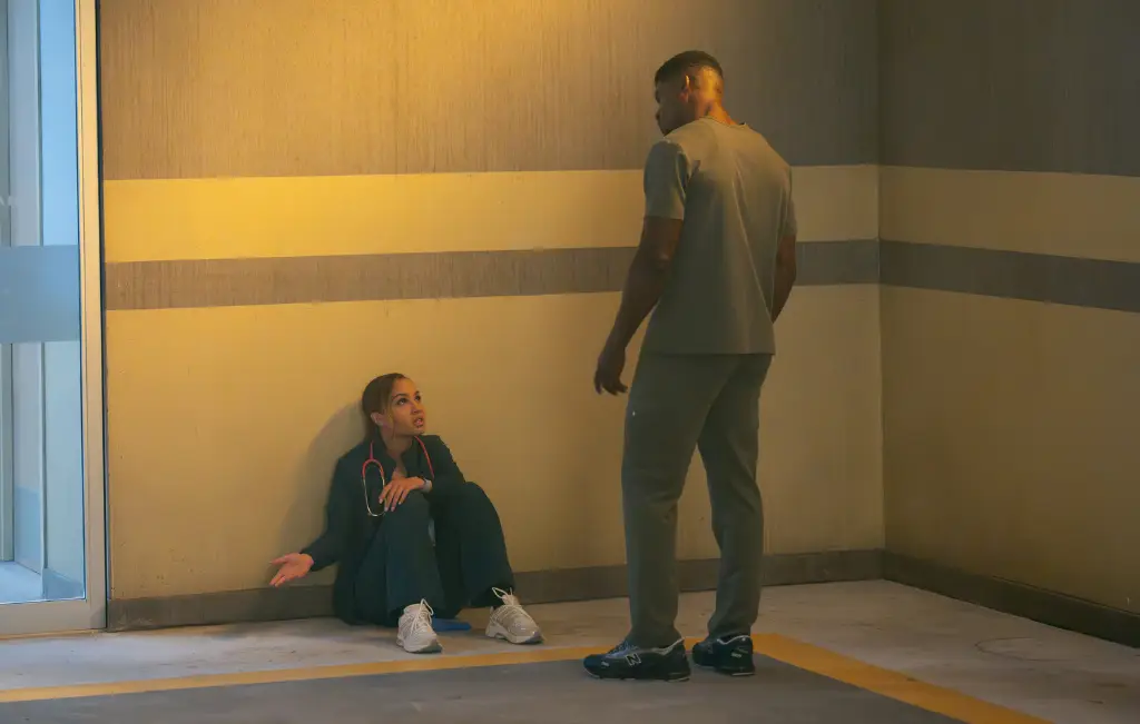 9-1-1 Season 10 Episode 1: "That Sinking Feeling" and 9-1-1 Season 10 Episode 2: "Fire in the Hole" Review featuring May talking to her brother at the hospital on Pop the Channel