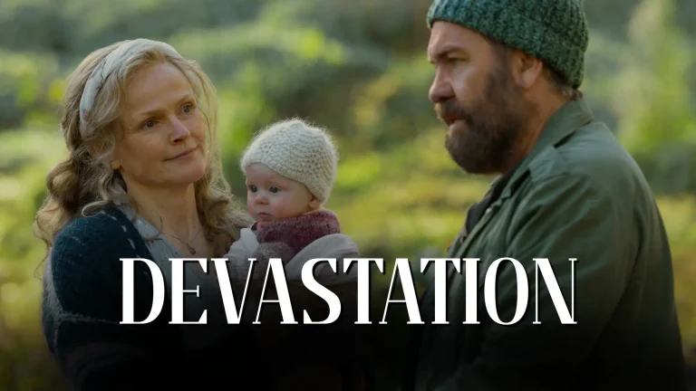 Last Seen Season 1 Episode 5: "The Prophet" Reviewfeatured image featuring Henry, Jenna and baby Sarah with the overlay text: "Devastation" on Pop the Channel