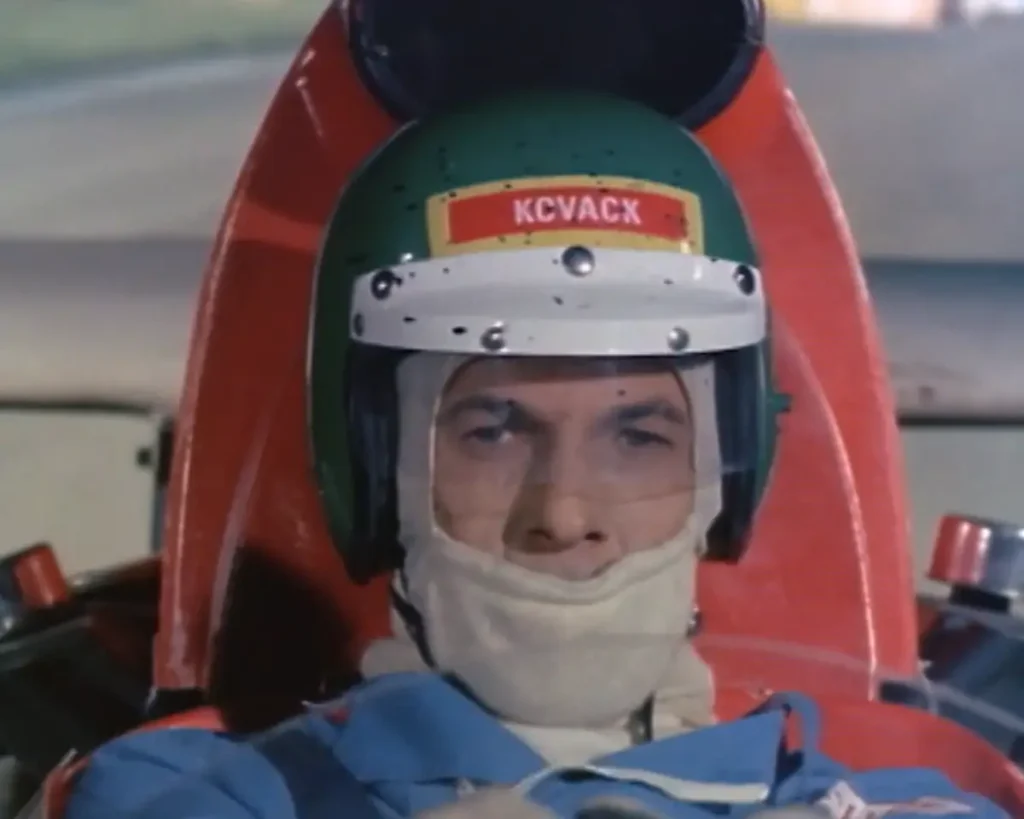 Star Trek Actors in Weird 70s Movies featuring Tom Kovack / Leonard Nimoy as a race car driver in Baffled! 1973 on Pop the Channel