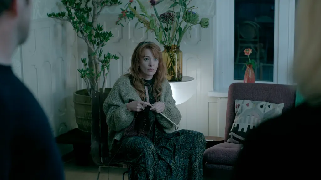 The Perfect Lie S1E5 Review: Patricia Is Nobody's Fool 11 The Perfect Lie Season 1 Episode 5: "Patricia" Review featuring Babette being surprised at seeing Karen walk in the the police on Pop the Channel